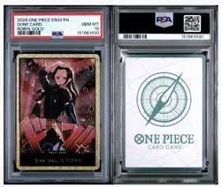 One Piece Card Game TCG Nico Robin EB03 Heroine Edition Gold Don!! PSA 10 Pop #1 - Image 3