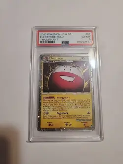PSA 6 2010 Heart Gold & Soul Silver Prime Electrode-Holo Triumphant Pokemon Card - Image 1
