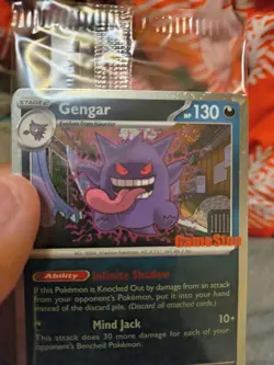 Pokemon Gengar Promo Holo Card POR 050/088 SWIRL 🍥 I take only Zelle for pay - Image 2
