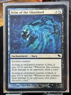Helm of the Ghastlord - Reg - MTG - Shadowmoor - 166/301 - COMMON ~ LP - Image 2