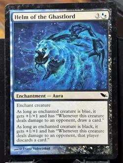Helm of the Ghastlord - Reg - MTG - Shadowmoor - 166/301 - COMMON ~ LP - Image 3