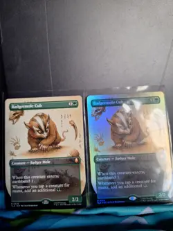 Lot 15 Foil, Holo, Borderless MTG Avatar Last Airbender Badgermole Ba Seng Wall - Image 1
