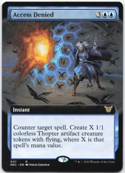 Access Denied (Extended Art) Normal R Commander: Kamigawa: Neon Dynasty 47 NM - Image 1