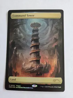 MTG Command Tower Foil Textless WPN Gateway Promo Lightly Played - Image 1