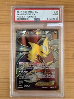 2015 POKEMON XY ANCIENT ORIGINS #93 FULL ART/GIRATINA EX PSA 9 - Image 1