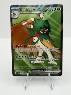 Decidueye GX Full Art Holo Pokemon Card 100/088 English Stage 2 Grass Type - Image 1