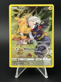 Pokemon TCG Pikachu TG05/TG30 Trainer Gallery Full Art Lost Origin, NM - Image 1