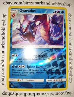 Pokemon Gyarados 33/147 Burning Shadows REVERSE HOLO LP - Image 2