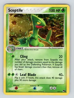 MP Pokemon TCG Sceptile Holo Rare 4/17 Pop Series 1 - Image 1