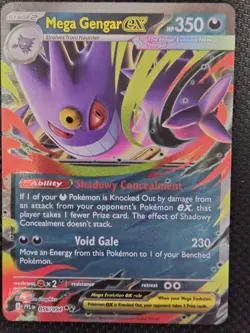 Mega Gengar ex 56/94 Phantasmal Flames Double Rare Holo Pokemon NM - Image 1