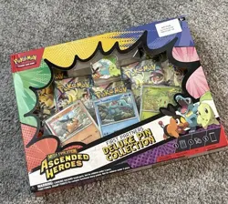 Pokemon TCG Ascended Heroes Deluxe Pin Collection First Partners Kit Sealed Box - Image 1