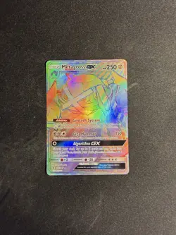 Pokemon TCG Metagross GX Guardians Rising 157/145 Rainbow Holo Rare NM - Image 1