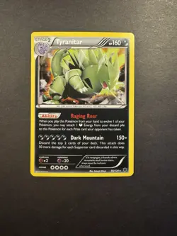 Tyranitar 56/124 NM Promo Cosmos Holo Pokemon XY Fates Collide - Image 1
