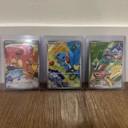 Pokemon TCG First Partner Illustration Collection Series 1 Kanto GEN 1 Starters - Image 1
