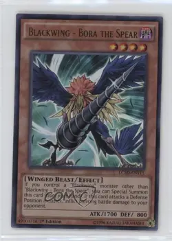UR - Blackwing Bora the Spear 1st Ed. YuGiOh Legendary Collection 5Ds MegaPack - Image 1
