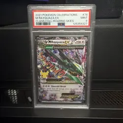 Pokemon 2021 Celebrations Rayquaza EX Classic Collection Card 76/108 - Image 1