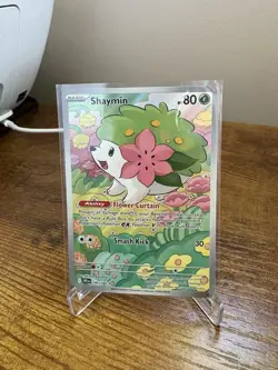 Pokemon TCG Shaymin Illustration Rare Card 185/182 Destined Rivals - Image 1
