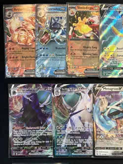 Pokemon TCG Lot EX, V, Full Arts, Shiny, Vmax, Texture Energy Cards 35 Card Lot - Image 2