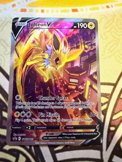 Jolteon V - SWSH 183 - Black Star Promo - Pokemon TCG Card NM Rare - Image 3