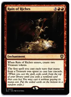 Rain of Riches NM BLC Commander: Bloomburrow MTG - Image 1