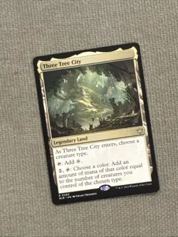 Magic the Gathering Three Tree City Bloomburrow Legendary Land 0260 Regular Card - Image 1
