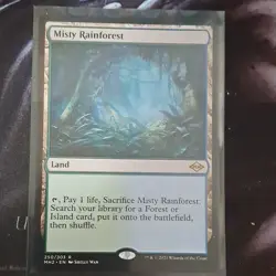 Misty Rainforest Modern Horizons 2 Rare Land Colorless Wizards 2021 Shelly Wan - Image 1