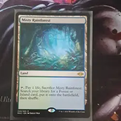 Misty Rainforest Modern Horizons 2 Rare Land Colorless Wizards 2021 Shelly Wan - Image 3