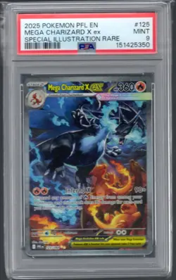 Pokemon TCG Mega Charizard X EX - SIR 125/094 - Phantasmal Flames - PSA 9 - Mint - Image 1