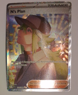 N's Plan 170/086 NM Special Illustration Rare Pokemon Scarlet Violet Black Bolt - Image 1
