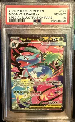 Mega Venusaur Ex Pokemon Meg En-Mega Evolution 177/132 PSA 10 - Image 1