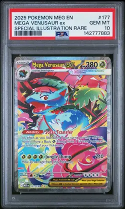 PSA 10 MEGA VENUSAUR EX 177/132 SIR MEGA EVOLUTION BASE POKEMON 🍃 - Image 1