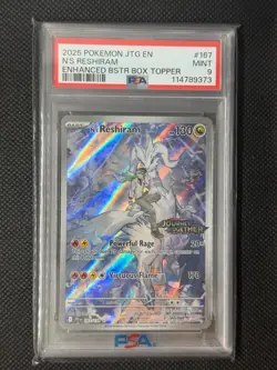 Pokemon PSA 9 MINT - N's Reshiram Journey Together 167/159 - Image 1