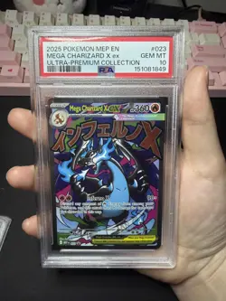 PSA 10 MEGA CHARIZARD X EX 023 BLACK STAR PROMO UPC POKEMON - Image 1