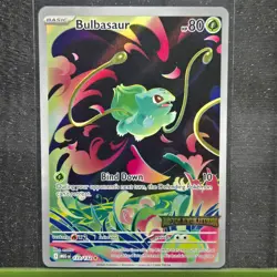 BULBASAUR 133/132 ILLUSTRATION RARE MEGA EVOLUTION POKEMON LP - Image 1