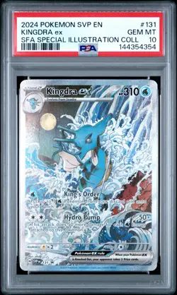 2024 POKEMON SVP EN-SV BLACK STAR PROMO #131 KINGDRA EX PSA 10 - Image 1