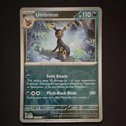 Pokemon Umbreon Uncommon Reverse Holo 130/197 SV03: Obsidian Flames - Image 1