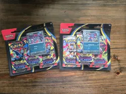 2x Pokemon TCG Phantasmal Flames 3 Pack Blisters (Sneasel + Weavile Promos) - Image 1