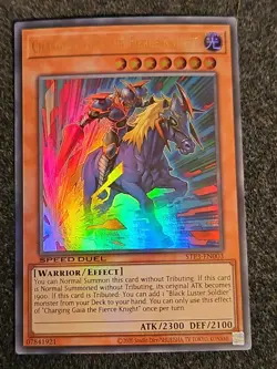Charging Gaia The Fierce Knight - Speed Duel - STP3-EN003 - Ultra Rare (NM) - Image 1