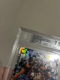 One Piece Marshall.D.Teach Manga OP09-093 Emperors SR Holo BGS 7.5 - Image 2