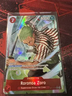 Roronoa Zoro OP14-015 Alternate Art - Azure Sea's Seven One Piece English Alt - Image 1