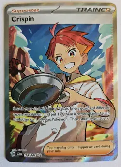 Crispin SR 123/102 SV7 Stellar Miracle Pokemon Card Japanese Scarlet & Violet NM - Image 1