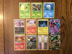 Pokemon Black White & Black Star Promo Lot of 11 diff holo Cards NrM, light play - Image 1