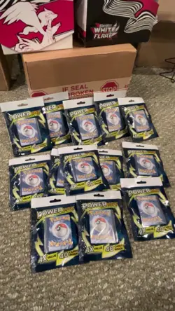 Pokemon Power Packs 40 Cards Per Pack X12 Guaranteed 1 Holo Rare Per Pack - Image 1