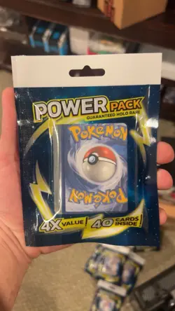 Pokemon Power Packs 40 Cards Per Pack X12 Guaranteed 1 Holo Rare Per Pack - Image 2