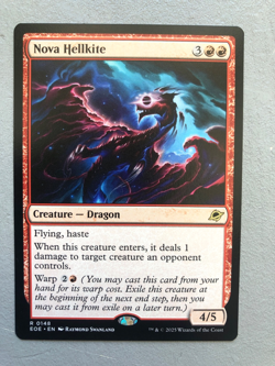 Mtg Carte Magic Edge of Eternities Nova Hellkite English NM - Image 1