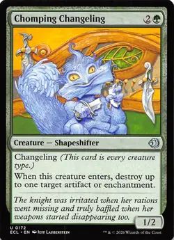 Chomping Changeling 172 Lorwyn Eclipsed Magic the Gathering - Image 1