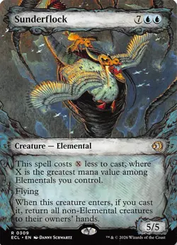 Sunderflock Showcase 309 Lorwyn Eclipsed Magic the Gathering - Image 1
