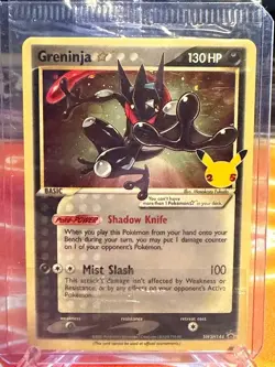 Greninja Gold Star SWSH144 Pokemon Celebrations Black Star Promo SEALED - Image 1