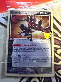 Greninja Gold Star SWSH144 Pokemon Celebrations Black Star Promo SEALED - Image 3