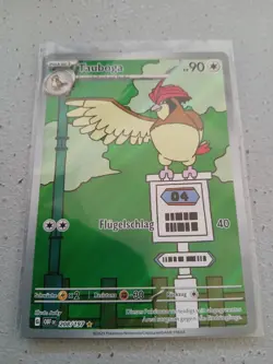 Pokemon Tauboga Illustration Rare OBF DE 208/197 Deutsch NM Obsidian Flammen - Image 1